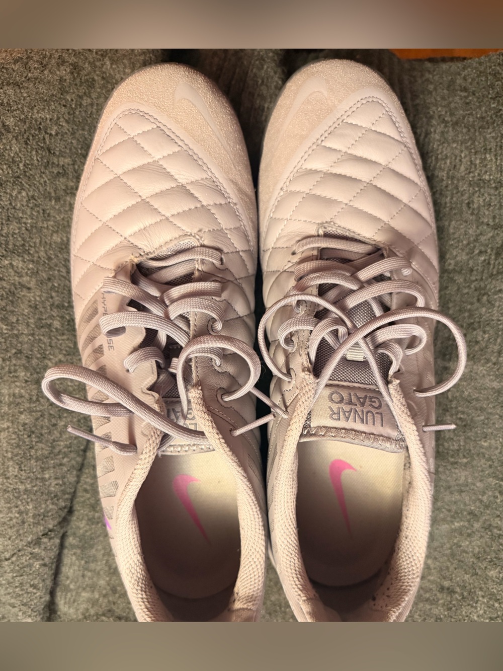 Nike Women’s LunarGato II Pink Quilted Athletic Sneakers